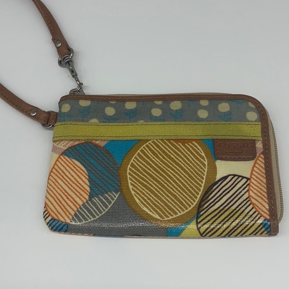 FOSSIL Key-Per Multi Colored Wristlet - Picture 5 of 6